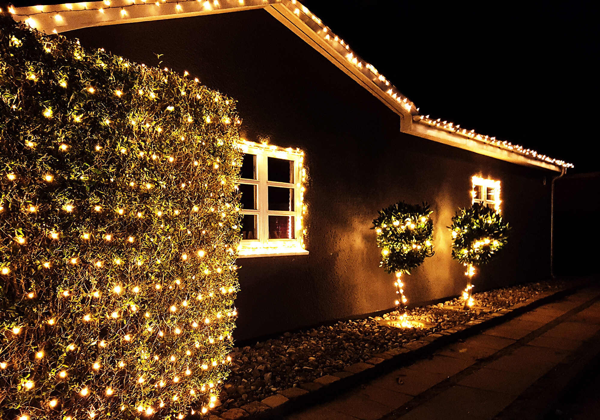 put up christmas lights service near me